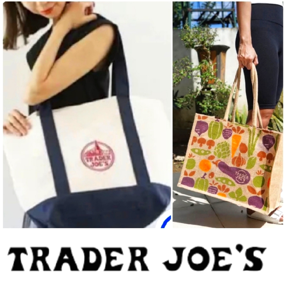 Trader Joe's 2 Reusable Shopping Bags.